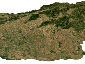 Słowacja Teren Model 3D