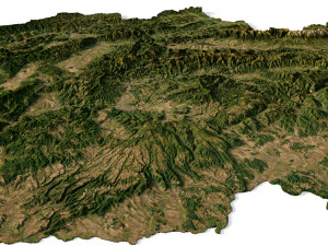 Słowacja Teren Model 3D