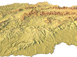 Słowacja Teren Model 3D