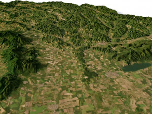 Słowacja Teren Model 3D