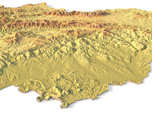 Slovakia Terraine STL 3D Print Model