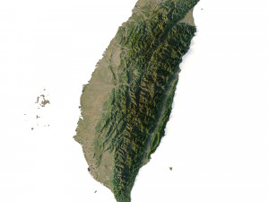 Taiwan Terrain 3D Model
