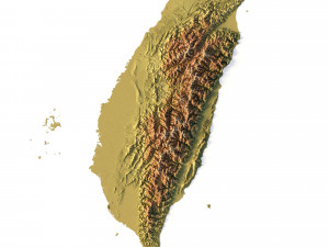 Taiwan Terrain 3D Model