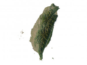 Taiwan Terrain 3D Model