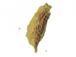 Taiwan Terrain 3D Model