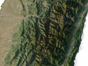 Taiwan Terrain 3D Model