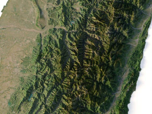 Taiwan Terrain 3D Model