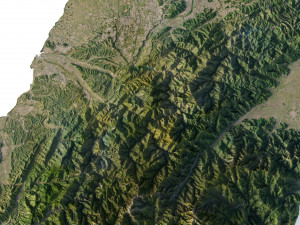 Taiwan Terrain 3D Model