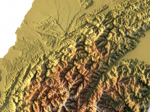 Taiwan Terrain 3D Model