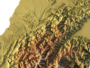 Taiwan Terrain 3D Model
