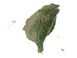 Taiwan Terrain 3D Model