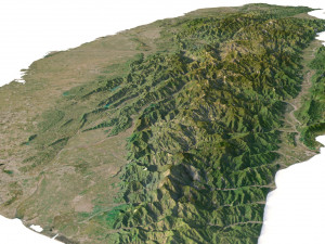 Taiwan Terrain 3D Model