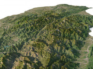 Taiwan Terrain 3D Model