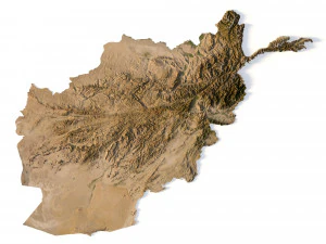 Afghanistan-terrein 3D Model