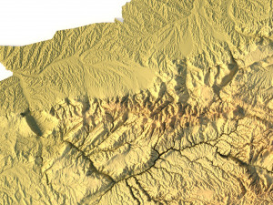 Afghanistan Terrain 3D Model