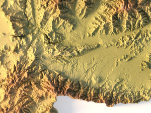 Afghanistan Terrain 3D Model