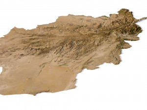 Afghanistan Terrain 3D Model