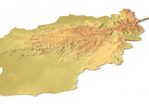 Afghanistan Terrain 3D Model