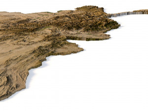 Afghanistan Terrain 3D Model