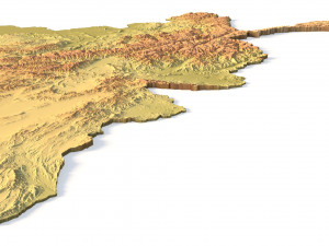 Afghanistan Terrain 3D Model