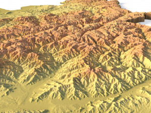 Afghanistan Terrain 3D Model