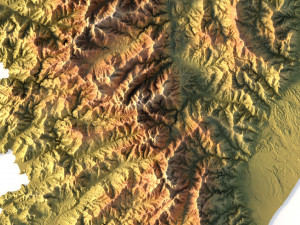 Corsica Terrain 3D Model