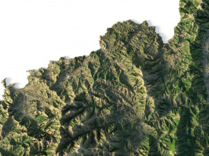 Corsica Terrain 3D Model