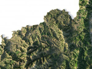 Corsica Terrain 3D Model