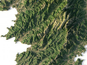 Corsica Terrain 3D Model