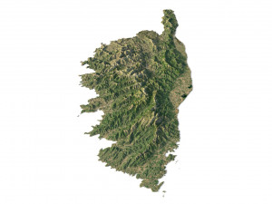 Corsica Terrain 3D Model