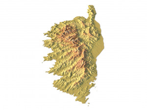 Corsica Terrain 3D Model