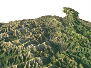 Corsica Terrain 3D Model