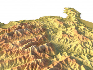 Corsica Terrain 3D Model