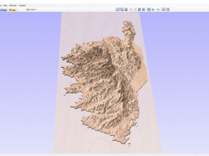 Corsica Terrain 3D Model