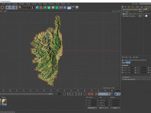 Corsica Terrain 3D Model