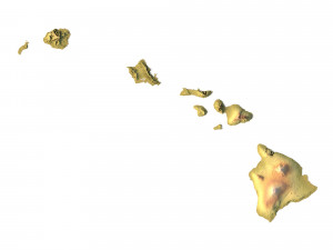 Hawaii Terrain 3D Модель