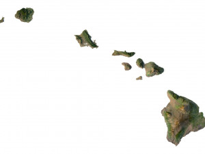 Hawaii Terrain 3D Модель