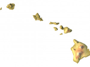 Hawaii Terrain 3D Модель