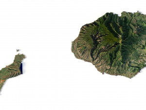 Hawaii Terrain 3D Модель