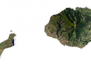 Hawaii Terrain 3D Model