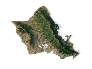 Hawaii Terrain 3D Модель