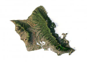 Hawaii Terrain 3D Model