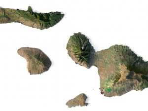 Hawaii Terrain 3D Модель