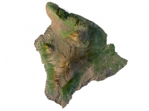 Hawaii Terrain 3D Модель