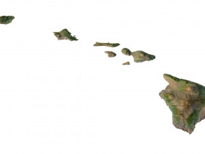 Hawaii Terrain 3D Модель