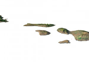 Hawaii Terrain 3D Model