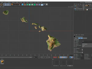 Hawaii Terrain 3D Model