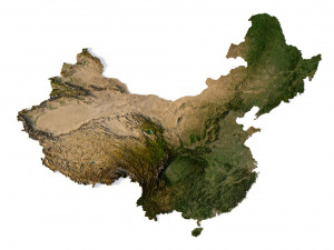 China Terrain 3D Model