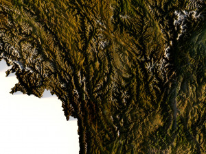 China Terrain 3D Model
