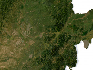 China Terrain 3D Model
